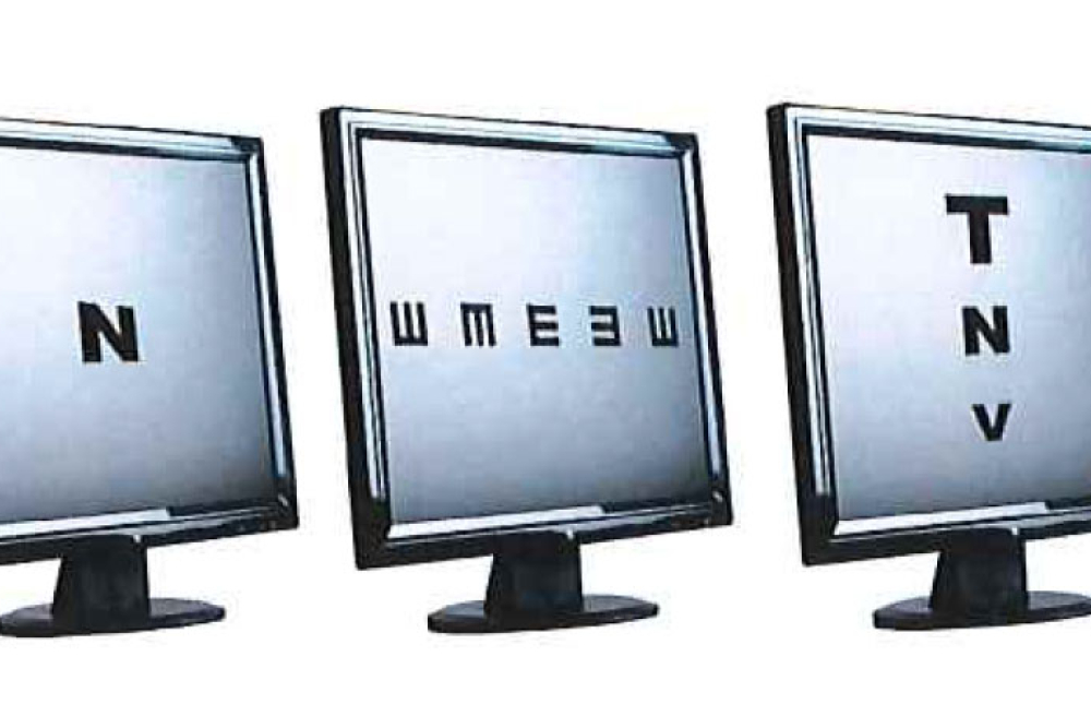 Hanson EDC 2600 Digital LCD Chart - Vertical & Horizontal Line Isolation