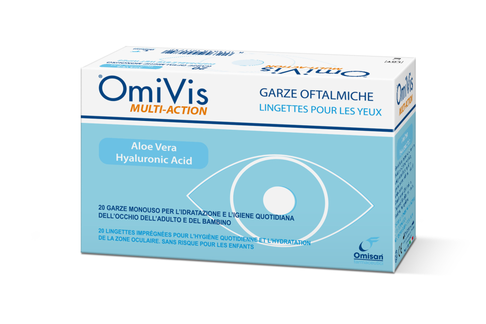 Omisan Eye Hygiene Omivis Wipes, Dry Eye