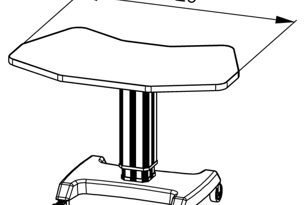 T200 Motorised Table with Double Vee Top