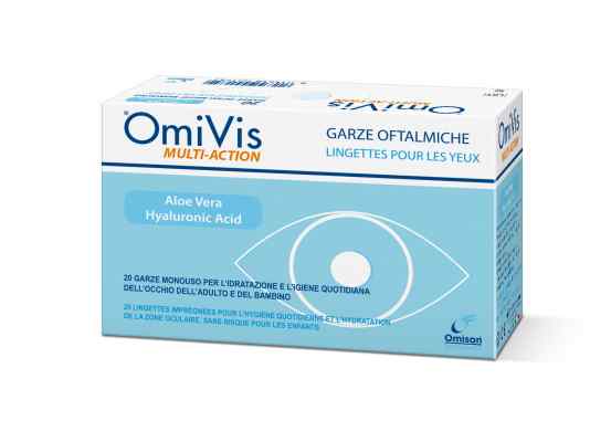 Omisan Eye Hygiene Omivis Wipes, Dry Eye